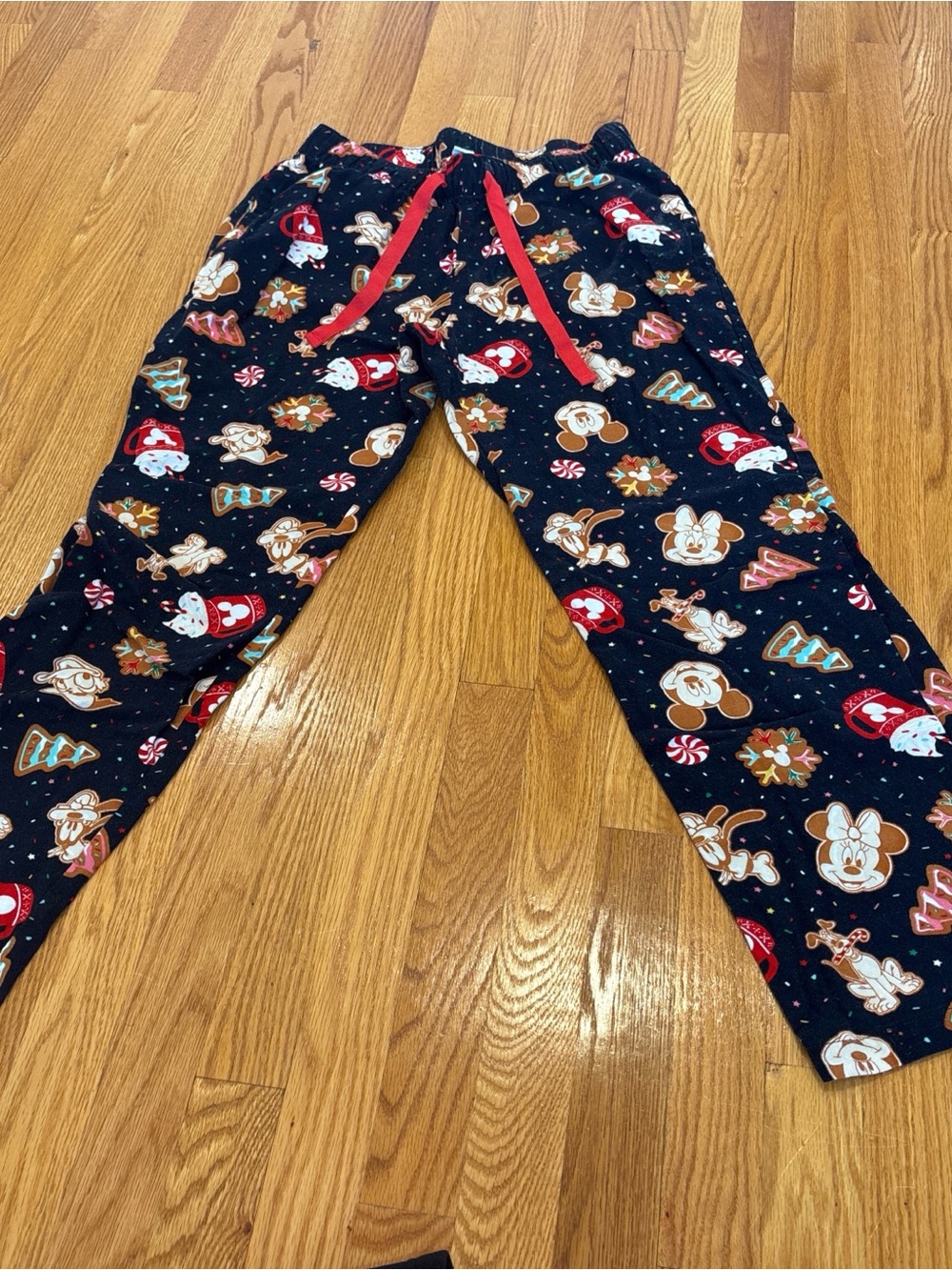 Old Navy Navy Blue Holiday Character Pajama Pants with Red Drawstring